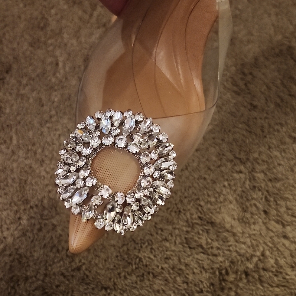 Zara Rhinestone Heels - Picture 3 of 6